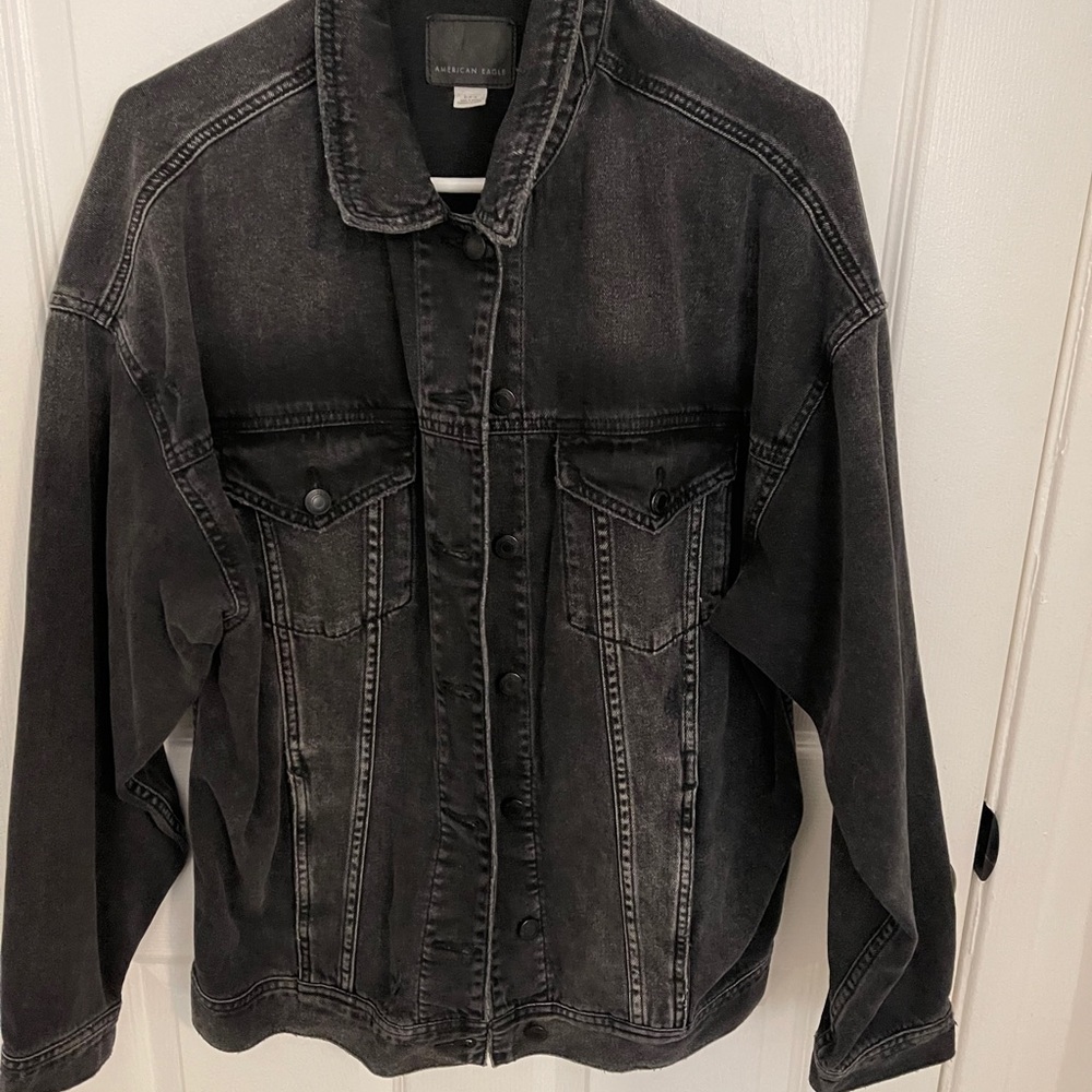 Destroyed denim jacket